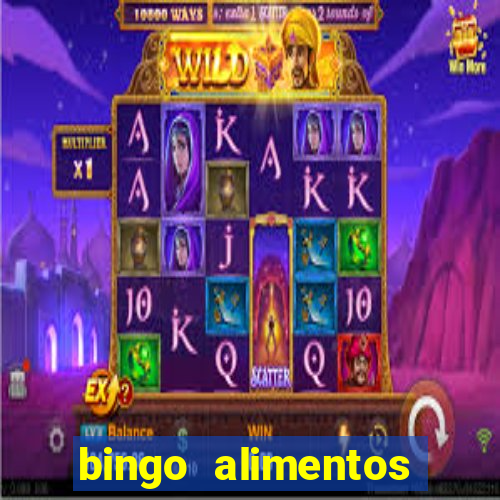 bingo alimentos para imprimir